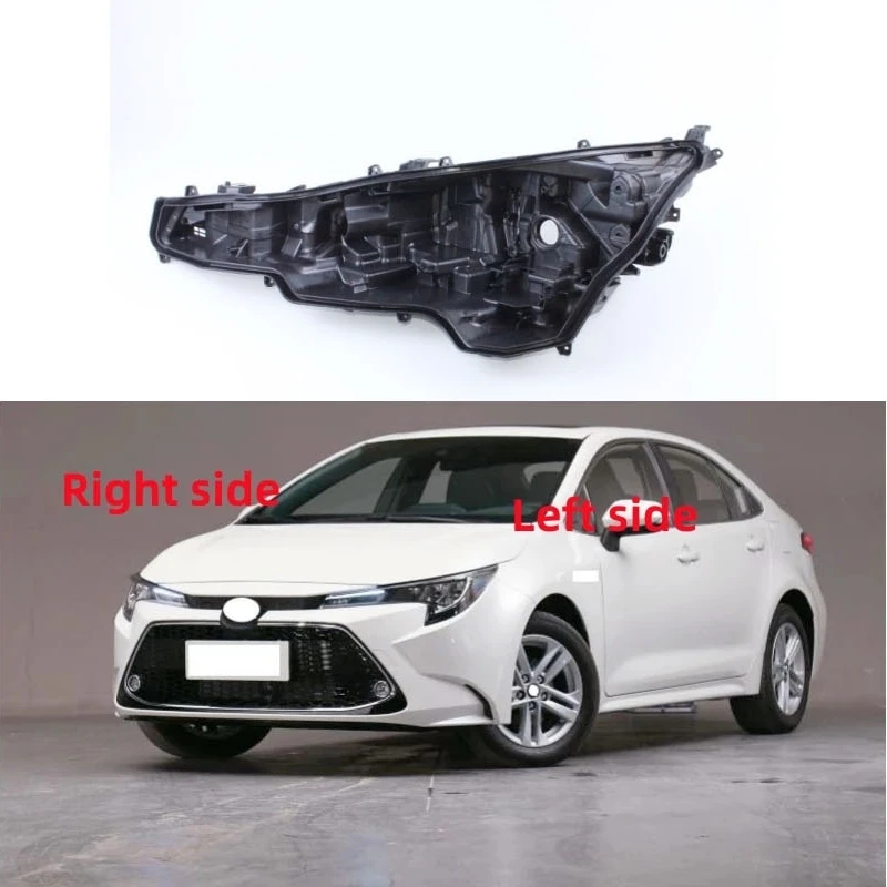 

For Toyota Corolla Levin 2019 2020 2021 Headlight Base Replacement Headlamp House Rear Cover Headlight Black Back Rear Shell