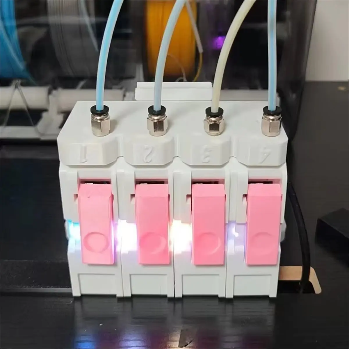 DT60 Latest BMCU Lite 370C Open Source MMU Solution Auto Refill Farm for A1 A1mini Multiple Color Expansion