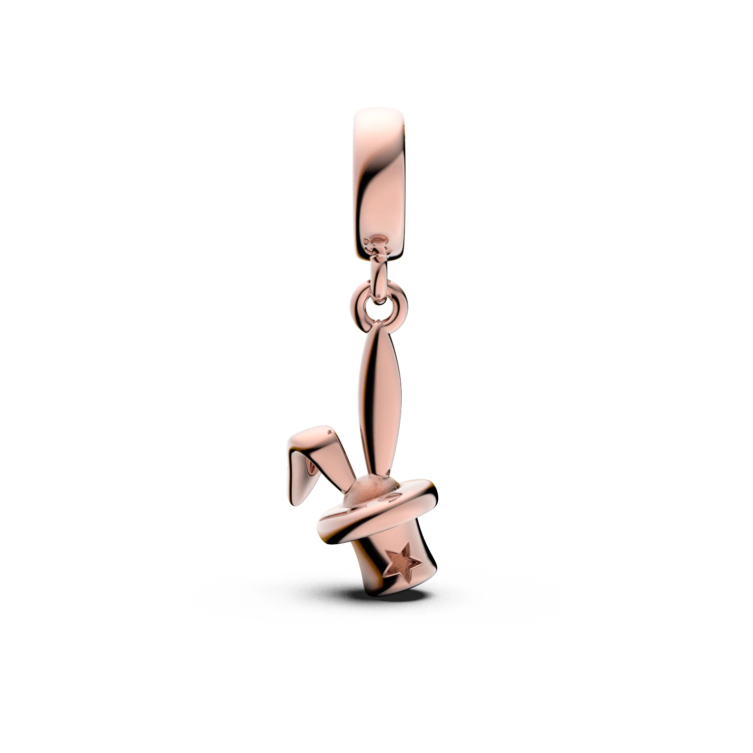 925 Sterling Silver Rose Gold Scissors Dangle Charms Large Hole Beads Fit for European Snake Chain Bracelet DIY Jewelry