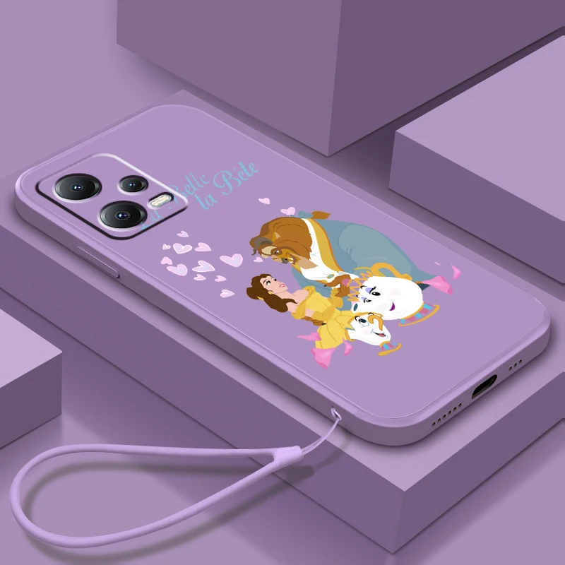 

Princess Bella Disney Liquid Rope For Xiaomi Redmi Note 13 12 12S 12R 11 11T 11S 10 10S 9 Pro Plus 5G Back Phone Case