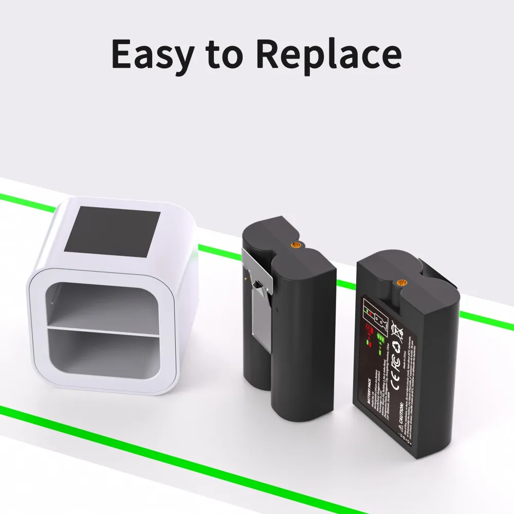 

PUJIMAX Li-ion Battery For Ring-Video V4 Compatible with Ring Video Doorbell 4/3/2 Stick Up Cam Battery (2nd and 3rd Gen) 3.65V