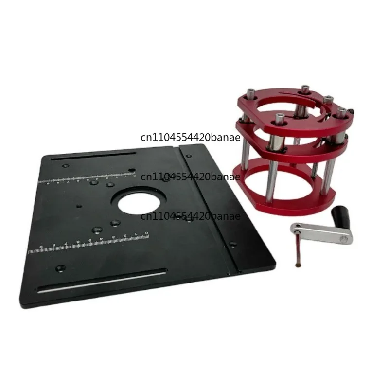 Woodworking flip-chip lifting base, small gong machine lifting table, slotted, tenon trimming, chamfered table