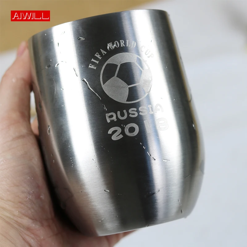 AIWILL جديد 304 مكنسة من الفولاذ المقاوم للصدأ قارورة المحمولة السفر فنجان القهوة مكتب الأعمال زجاجة ماء الشاي القدح شارب درينكوير #6