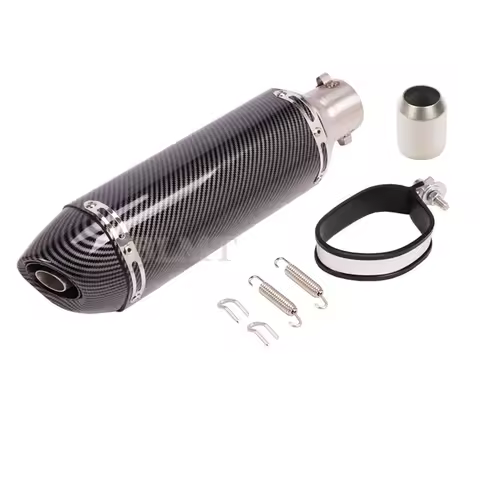 Universal 51mm Inlet Motorcycle Exhaust Muffler for FZ1 R6 R15 R3 ZX6R ZX10 Z900 CBR1000 GSXR1000 MT07