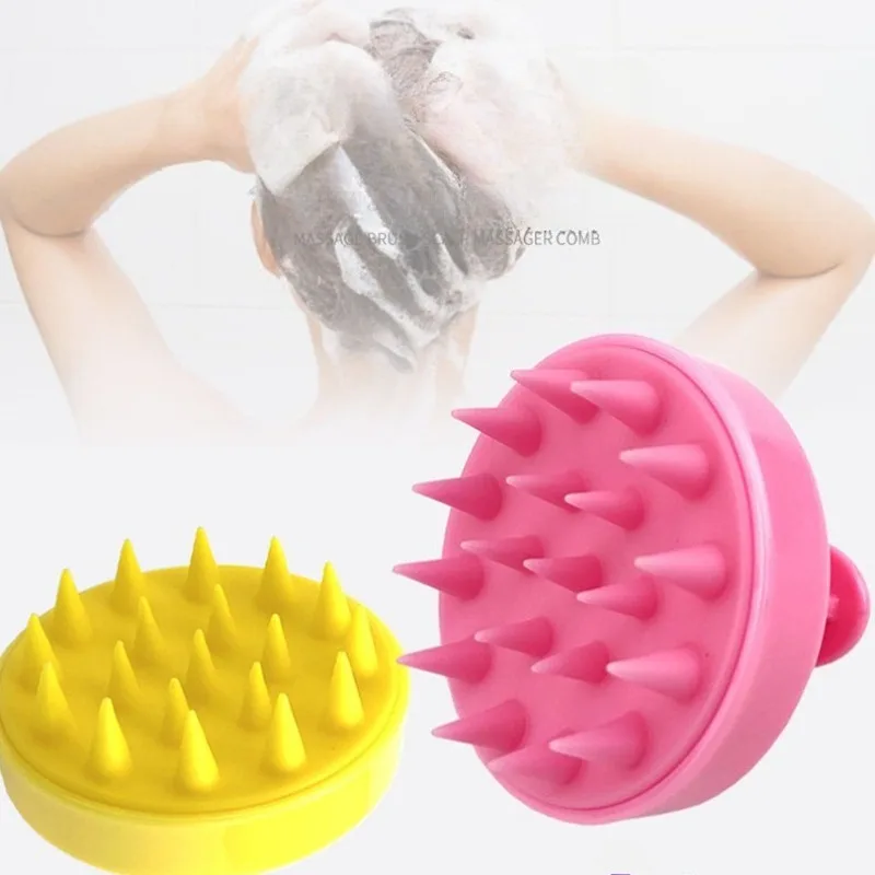 

Silicone Shampoo Brush Home Shampoo Massage Brush Clean Scalp Itching Scratch Head Relax Body Massager