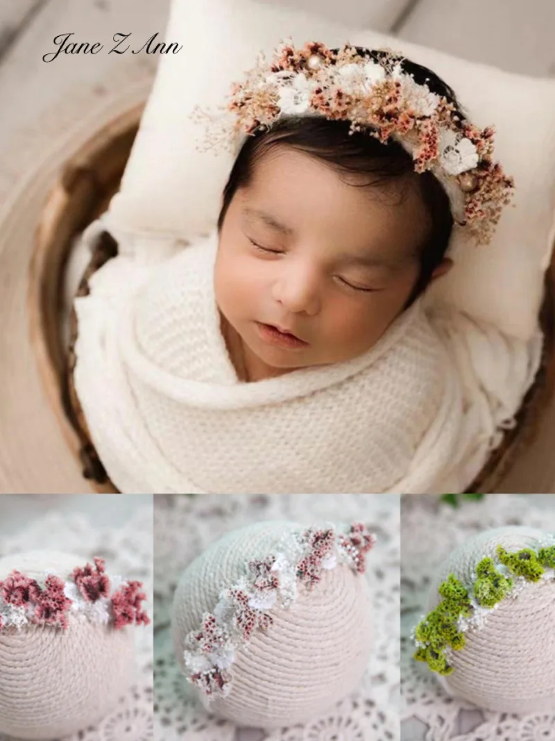 Eternal Blossom style photography headwear hairbands newborn photos 0-3 year children headflower props