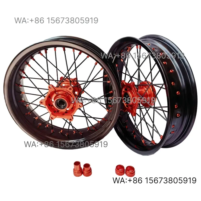 For  Wmwmnu 17 Inch 36 Spokes Anodized Alloy Motorcycle Wheel  EXC SXF SX 250 300 450 Modified Supermoto Rim