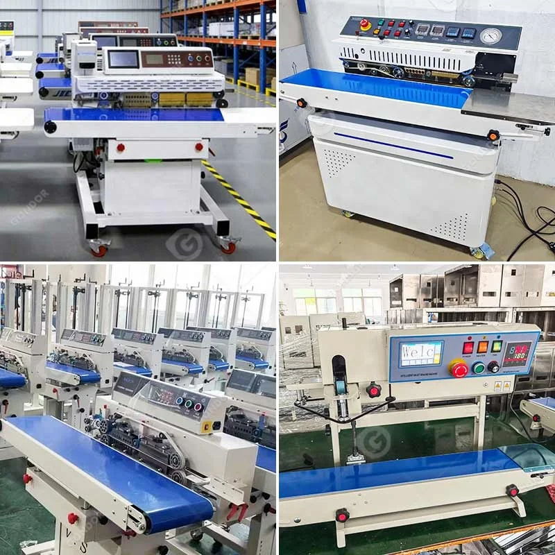 Automatic Vacuum Flush Continuous Band Sealing Heat Sealer Seal Machine Industria