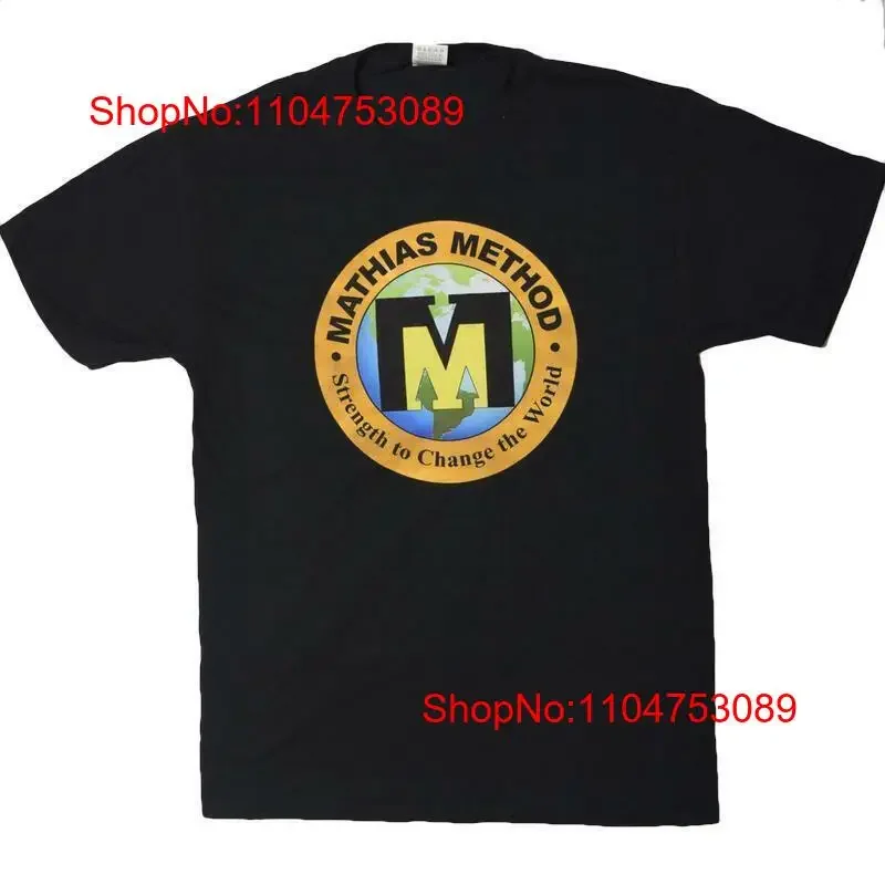 Camiseta Mathias Method Mission, Top lavado vintage para uso diario, ropa de diseñador Unisex elegante, informal, transpirable