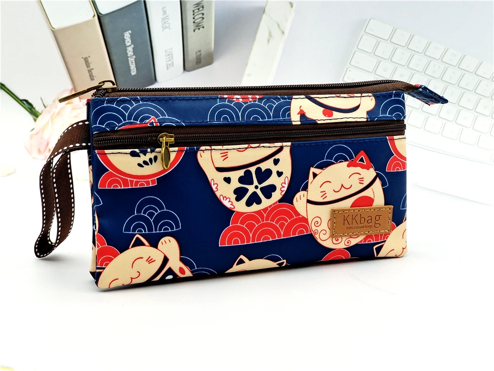 Polyester Wasserdichte Damen Münztasche Damen Organizer Brieftasche Weibliche Telefon Geldbörse Geldbeutel Clutch Handtasche Carteira für Mädchen – Detail 13