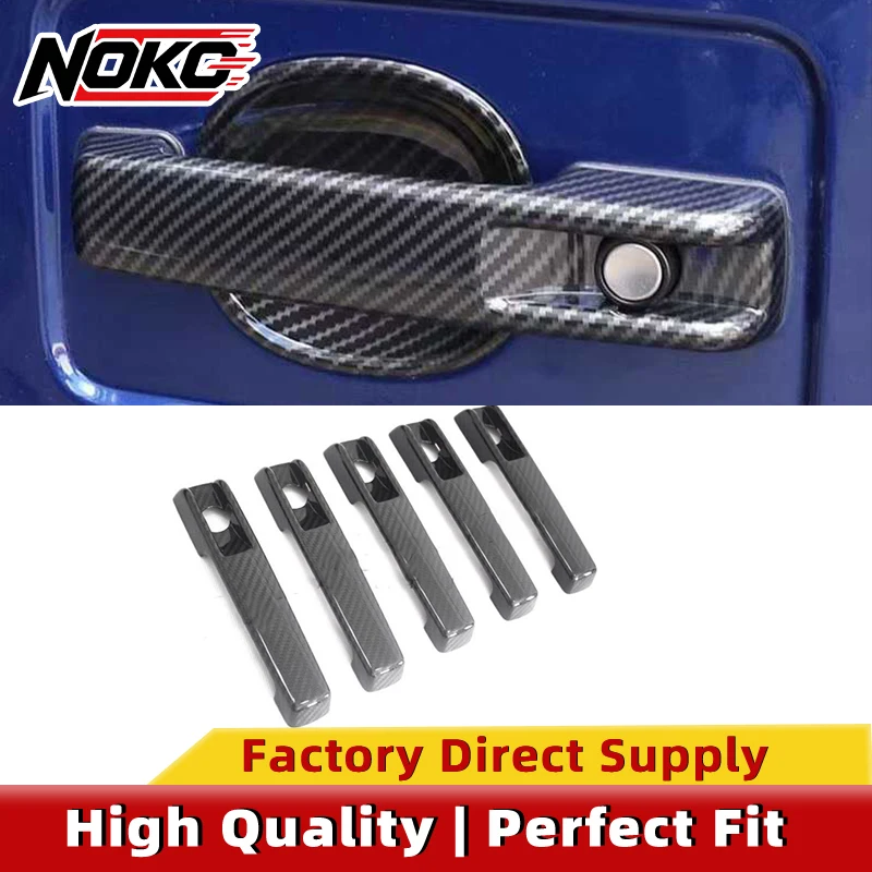 Dry Carbon Fiber Door Handle Cover Shell for Mercedes-Benz G-Class W464 G500 G63 G350D, 1:1 Replica Ultra Thin Carbon Trim