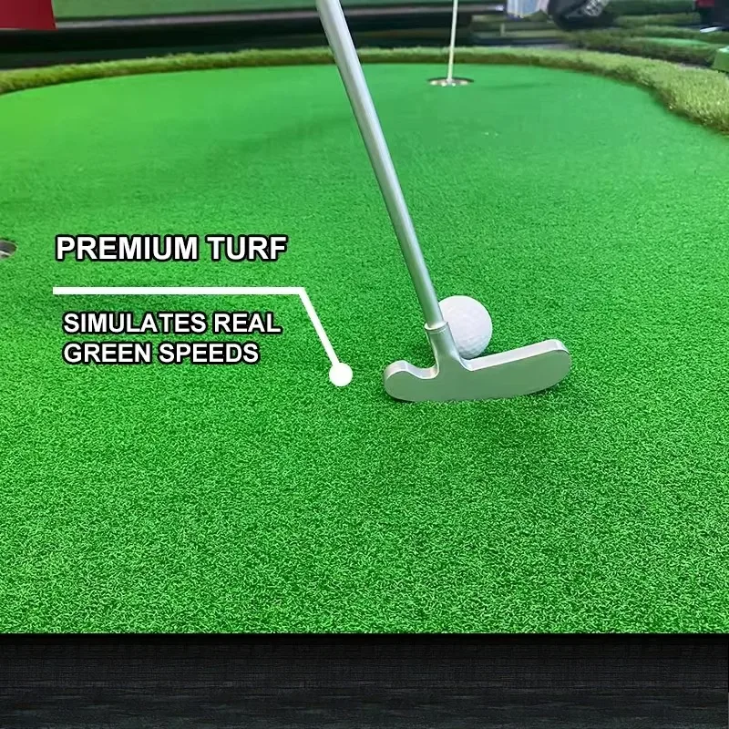 Golf Course Quality Artificial Turf 9 Hole Green Mat Professional Level