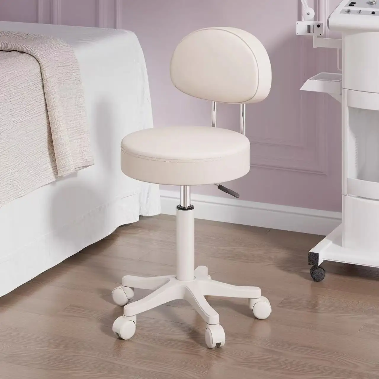 Home Makeup Chair Leisure Chair With Wheel Set That Can Rotate 360 Degrees And Lift Office Chair Thick Fabric