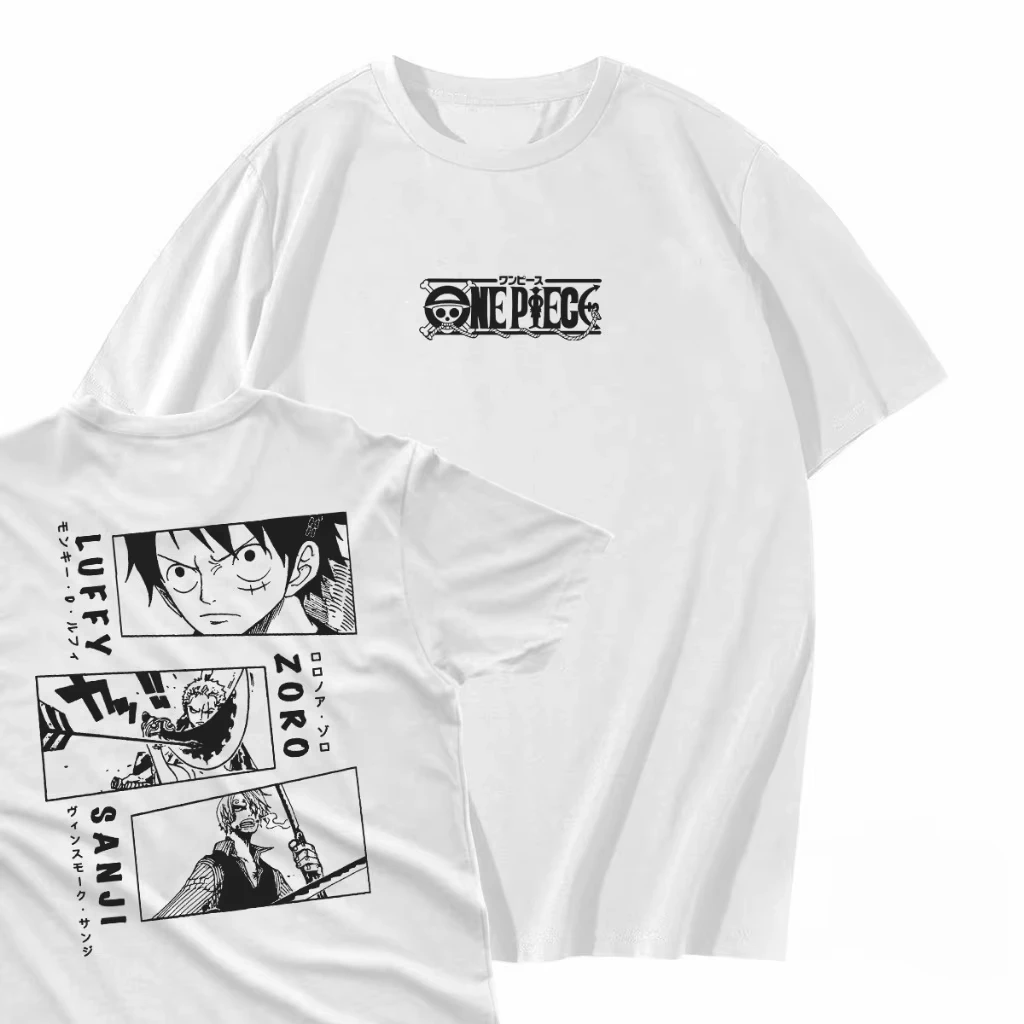 

Летняя футболка в стиле аниме ONE PIECE Luffy Harajuku, мужская хлопковая футболка для фитнеса, винтажная уличная женская повседневная свободная футболка с короткими рукавами