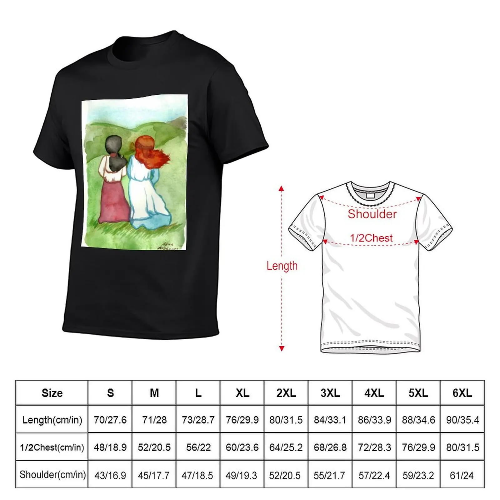 Anne and Diana Anne of Green Gables T-Shirt kawaii clothes cute clothes vintage clothes street wear funny t shirts men