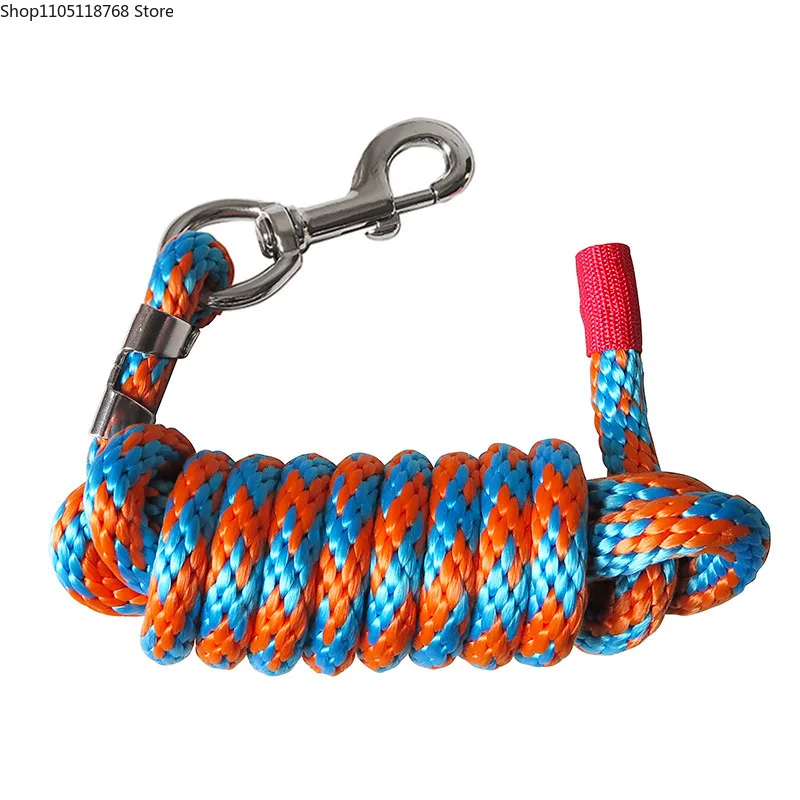 Horse Lead Rope with Snap Hook Horse Leash Rope Cord Heavy-Duty Traction Rope Horse Halter Equestrian