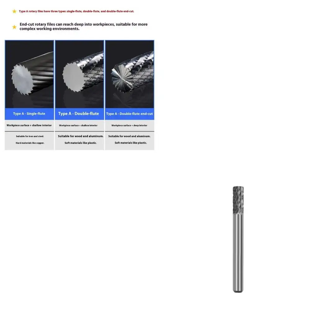 

652F Precise Rotary Cutter Tool For Chamfering Deburring High Durability Metal Craft