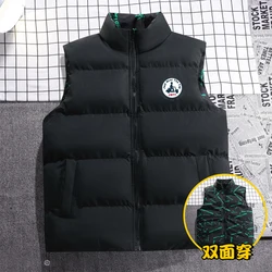 Men's new JOTT fashion vest, high neck sleeveless jacket, double-sided vest, sports and casual warm brand, casual high-quality v