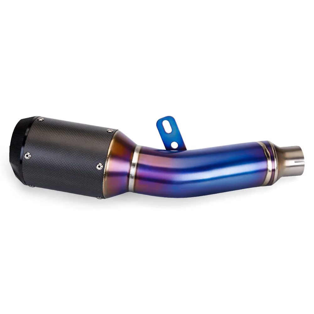 Motorcycle Exhaust Kit Racing Line Tail Pipe Muffler Connect Original Interface Slip On Line For Yamaha R6 YZF R6 2017-2024