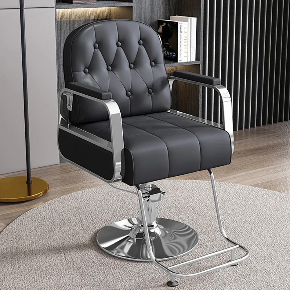 

Comfortable Simple Barber Chair Modern Luxury Swivel Ergonomic Salon Chair Stylist Design Cadeira De Barbeiro Salon Furniture