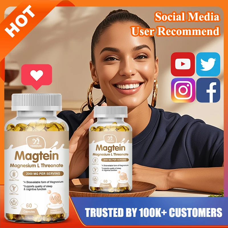

Magtein Magnesium L-Threonate Supplement, Support Improves Sleep Quality & Cognitive Performance, Reduces Anxiety & Neuro Health