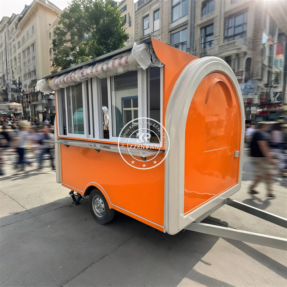 

Custom Concession Food Trailer Ice Cream Cart Catering Truck Fully Equipped Mobile Food Truck With Full Kitchen
