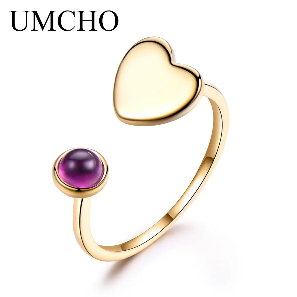 

Heart Ring Opening Rings for Women 925 Sterling Silver Ring Golden Ring Fashion Jewelry