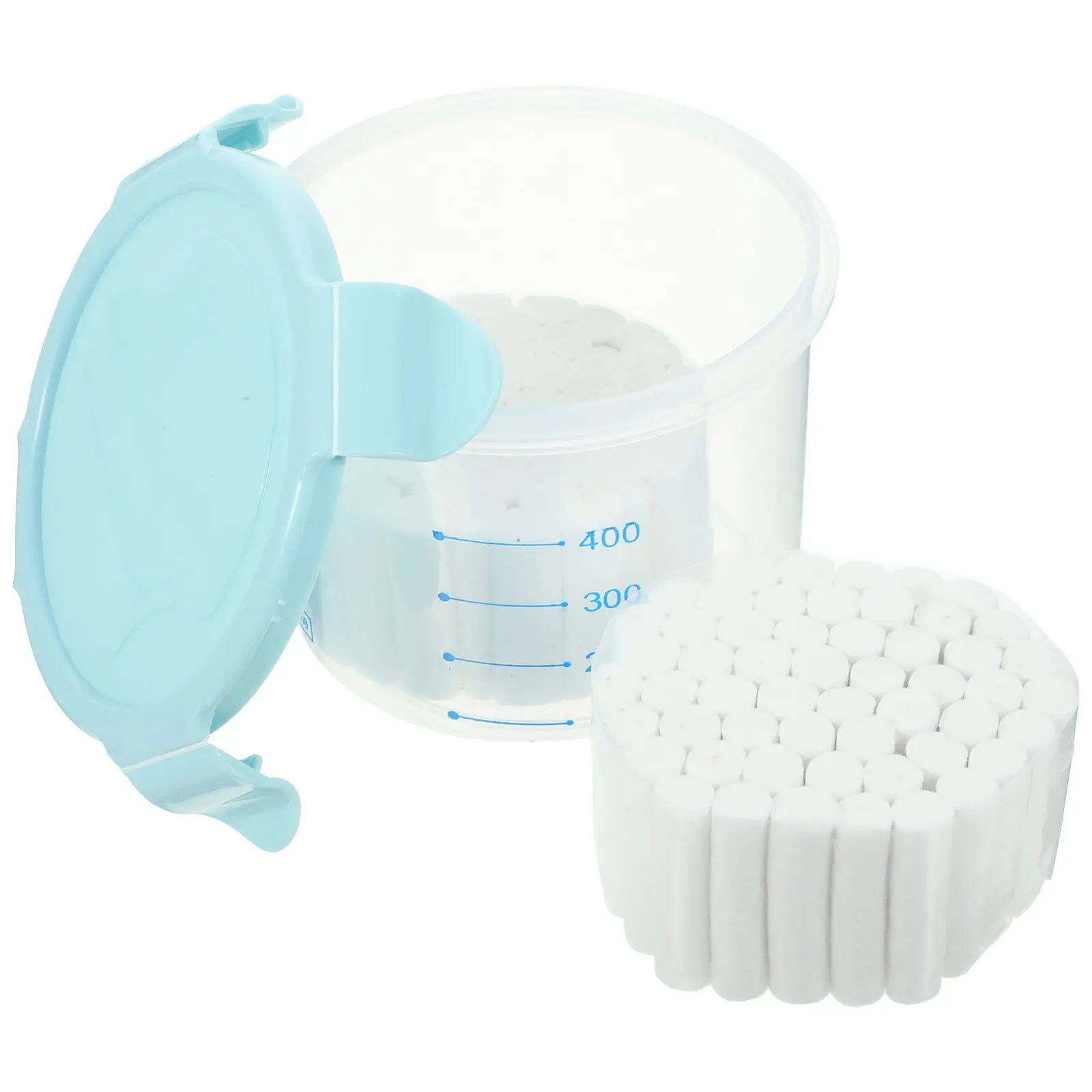 

100 Cotton Rolls Lip Tattoo Absorb Saliva Dentists Pads Nose Bleed Plug Set Random Color Home Hospital Practical Use
