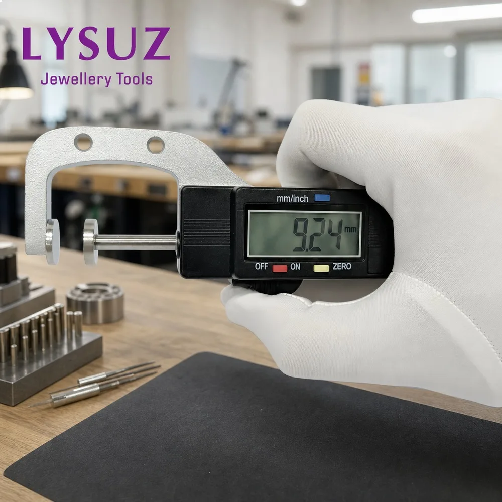 Quick Digital Thickness Gauge 0-25mm 0.01mm for Diamond Gemstone Pearl Jewelry