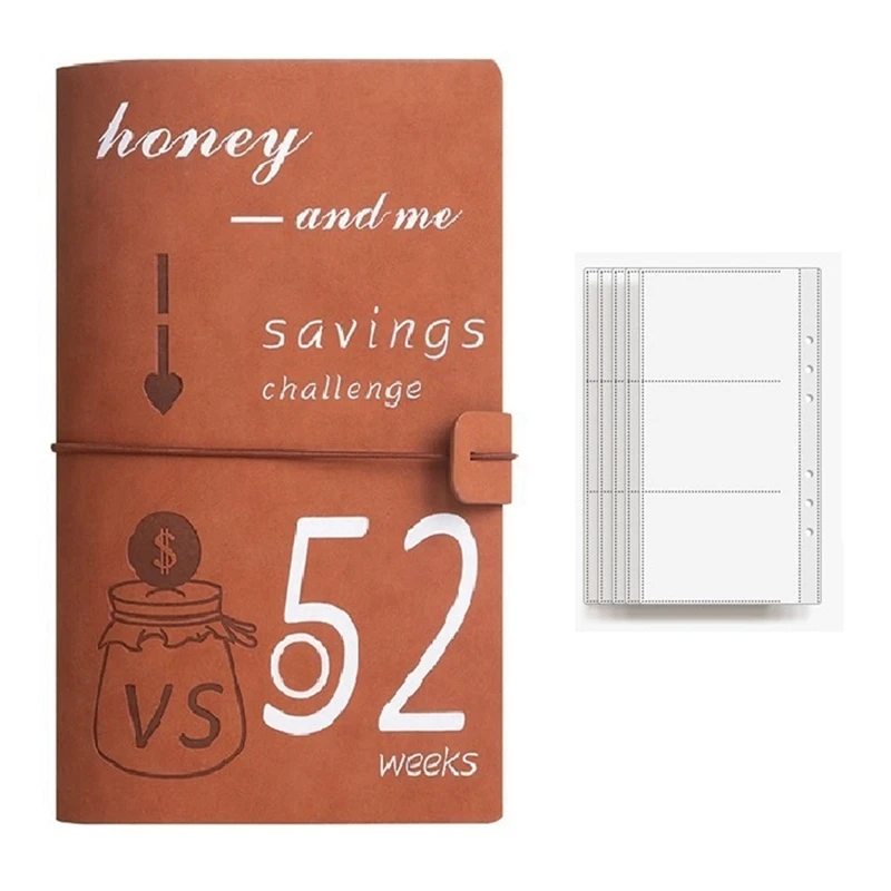 52Weeks Budget Binder Planner Cash Envelopes For Couple's Challenge To Save Money Cash Deposit Organizer Imitation