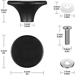 Dutch Oven Knob for Le Creuset Knob Replacement, Knob Bakelite Replacement Dutch Oven Pots Knob Pot Lid Handle 2 Sets