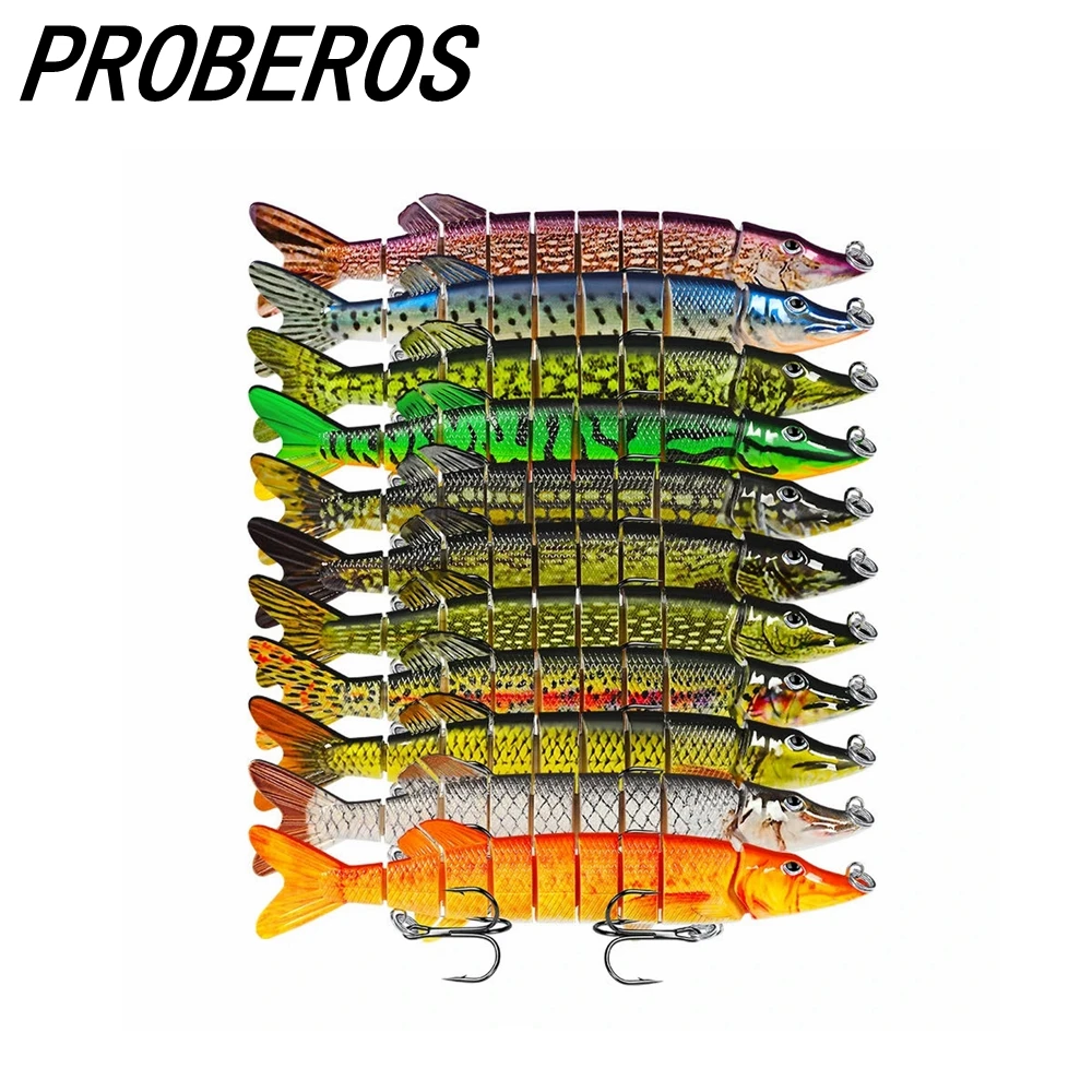 PROBEROS 20cm 66g Artificial Pike Lure Bait Multi Jointed Bait Lifelike Crankbaits Fishing Wobblers Swimbait Sea Fishing Lure