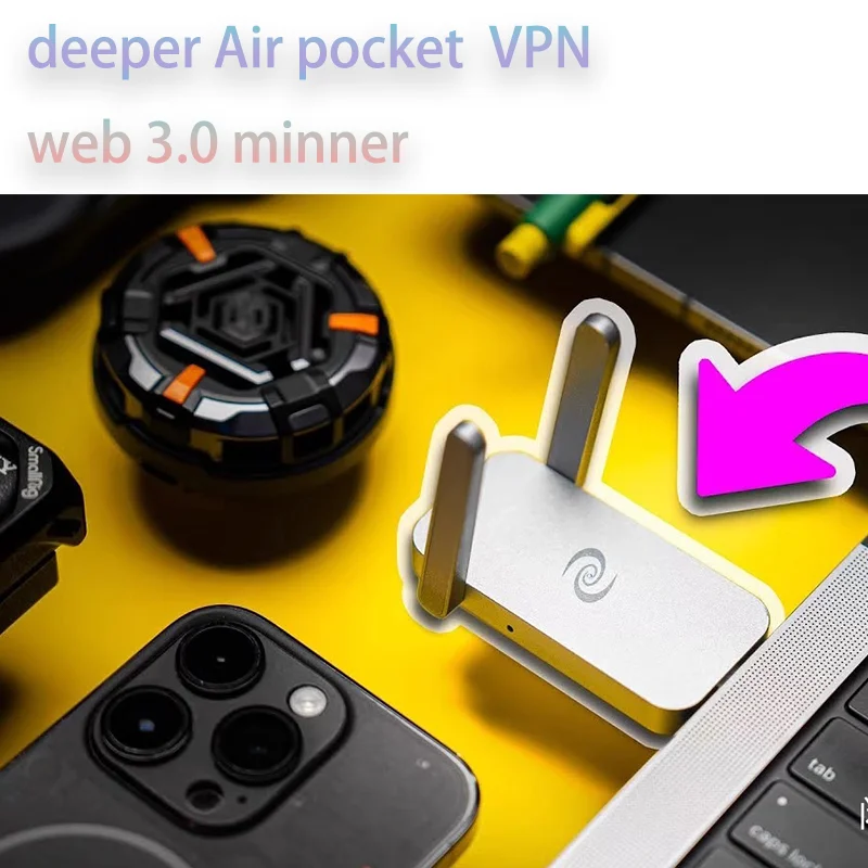Pocket-Sized Wireless Deeper Connect Air VPN router firewall web3.0 Travel Portable Wireguard  DPN WiFi Router for Mac and PC
