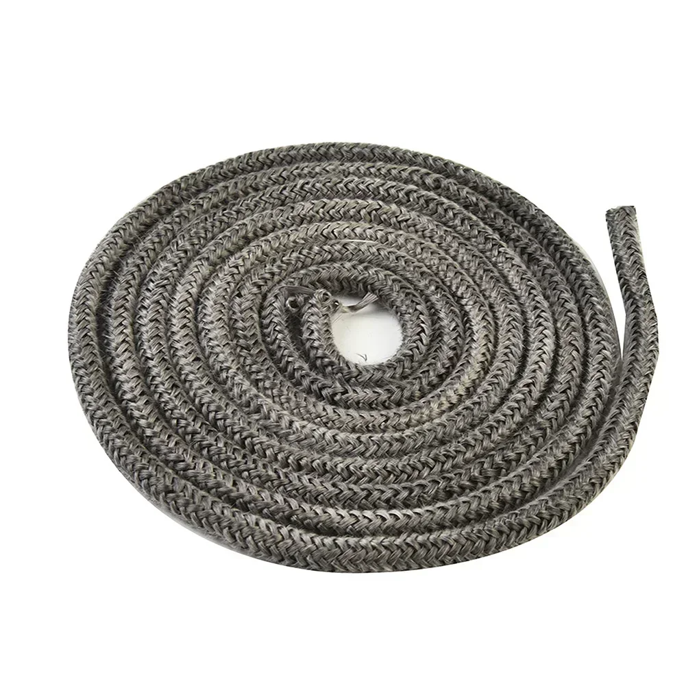 Black Stove/Fire Rope  Wood Burning Stove 6/8mm 2mLog Burner Door Seal Fiberglass High Temperature Woodburner Sealing Rope