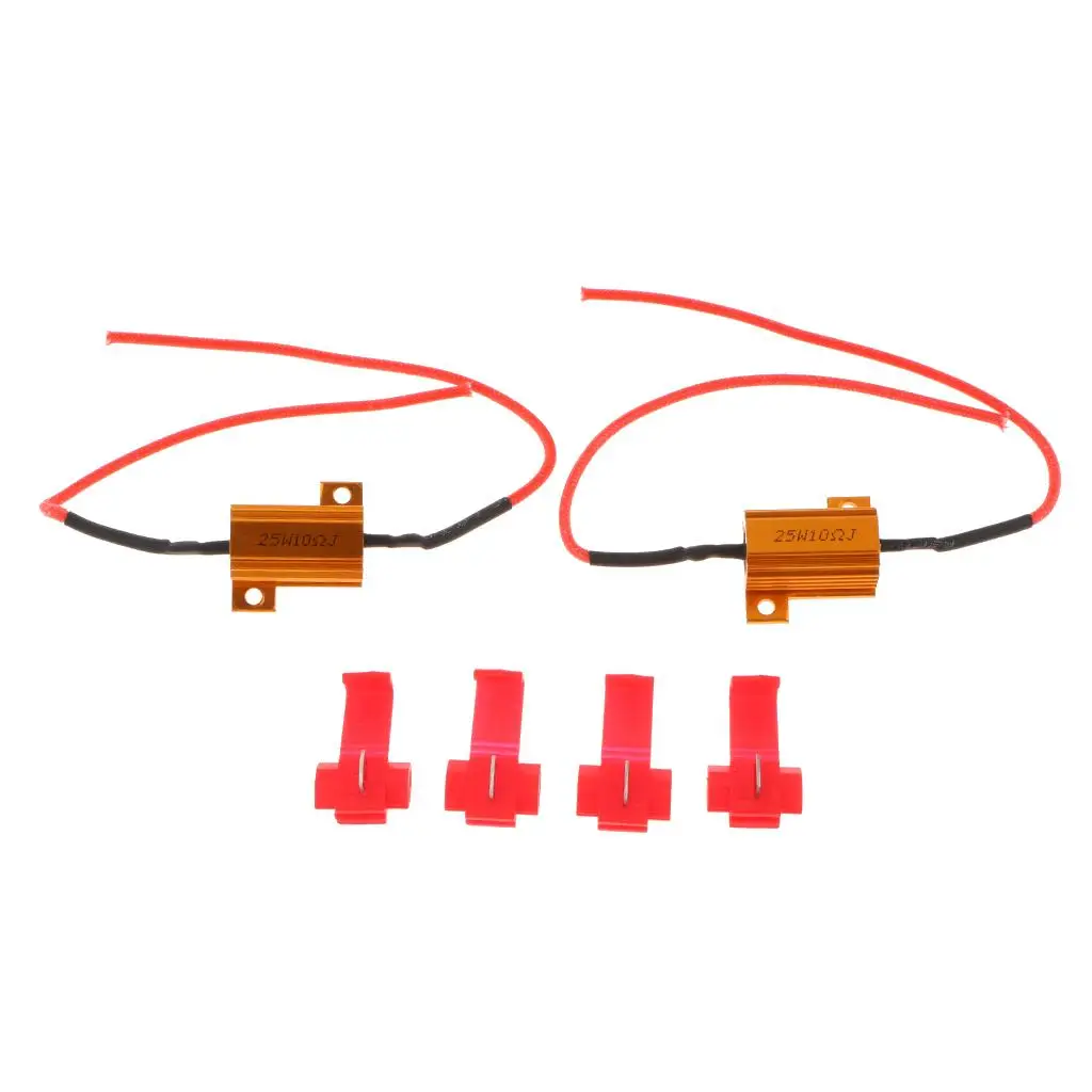 Light 25W 25ohm Load Resistor Decoder Harness Adapter Canbus Canceller for 12V Led Bulb Flashing Signal Lamp Automotive