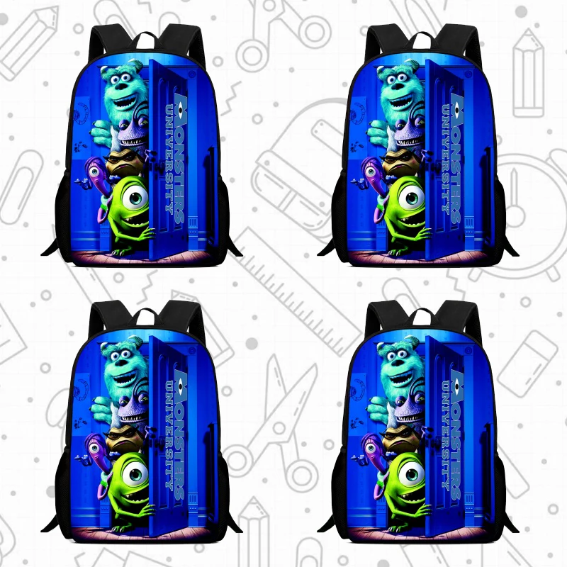 

Школьный рюкзак Mochila, мультяшные монстры, Inc. Школьные сумки для девочек и мальчиков, прочные и легкие детские сумки для детского сада
