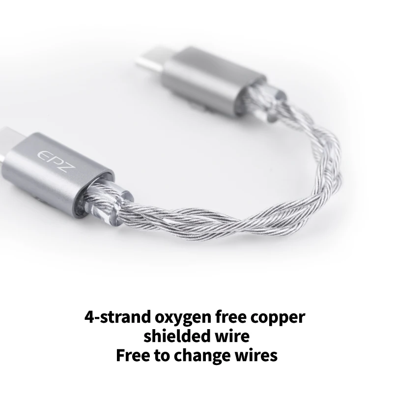 EPZ TP35 Pro دونغل نوع C USB DAC الصوت HiFi فك المحمولة الصوت مضخم ضوت سماعات الأذن CS43198X2 فك دعم EQ Mic Call