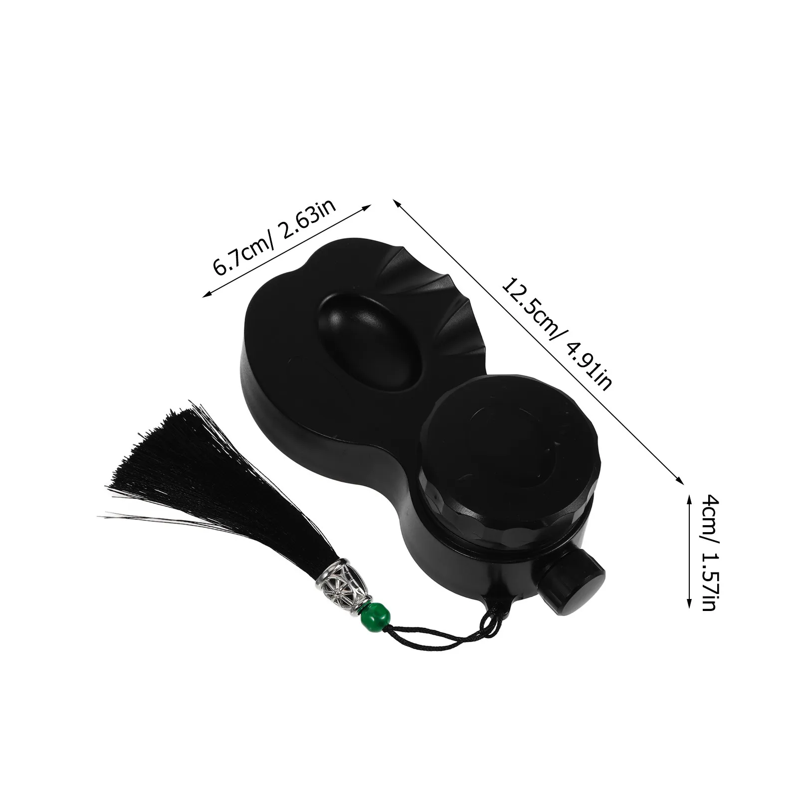 Covered Portable Inkstone Sealed Ink Tray Lid Ink Mixing Brush Pen Rest Holder Beginner Student Calligraphy Practice Chinese view 5