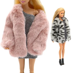 Fashion Cashmere Overcoat for Barbie Blyth 1/6 30cm MH CD FR SD Kurhn BJD Doll Clothes Accessories