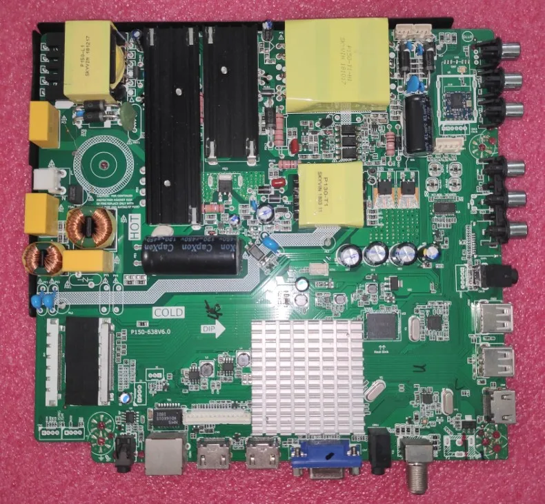 

P150-638V6.0 Three-in-one 4K network WiFi TV motherboard for hv550qub-h11 134v--158v 300x2ma 150w