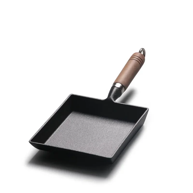 Thickened Japanese Omelette Pan/Egg Pan Non-stick Rectangle Mini Frying Pan Tamagoyaki Cast Iron Pan