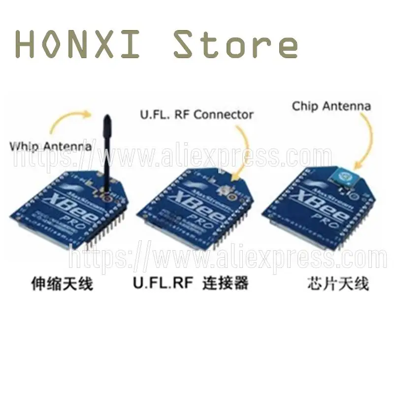 1 pz XBee S2 S2C 2 mw modulo di trasmissione dati wireless Zigbee di 120 metri