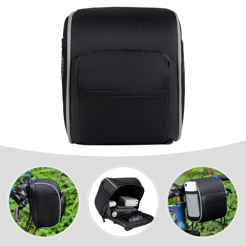 Bike Frame Bag Waterproof Outdoor Cycling Large Capacity Front Frame Pouch Bicycle Phone Holder Accessory Waterproof Bike Pouch