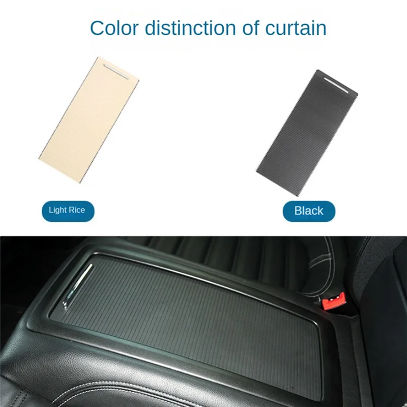 Center Console Sliding Shutters Cup Holder Roller Blind Cover for VW Magotan Passat B6 B7 12-16 CC