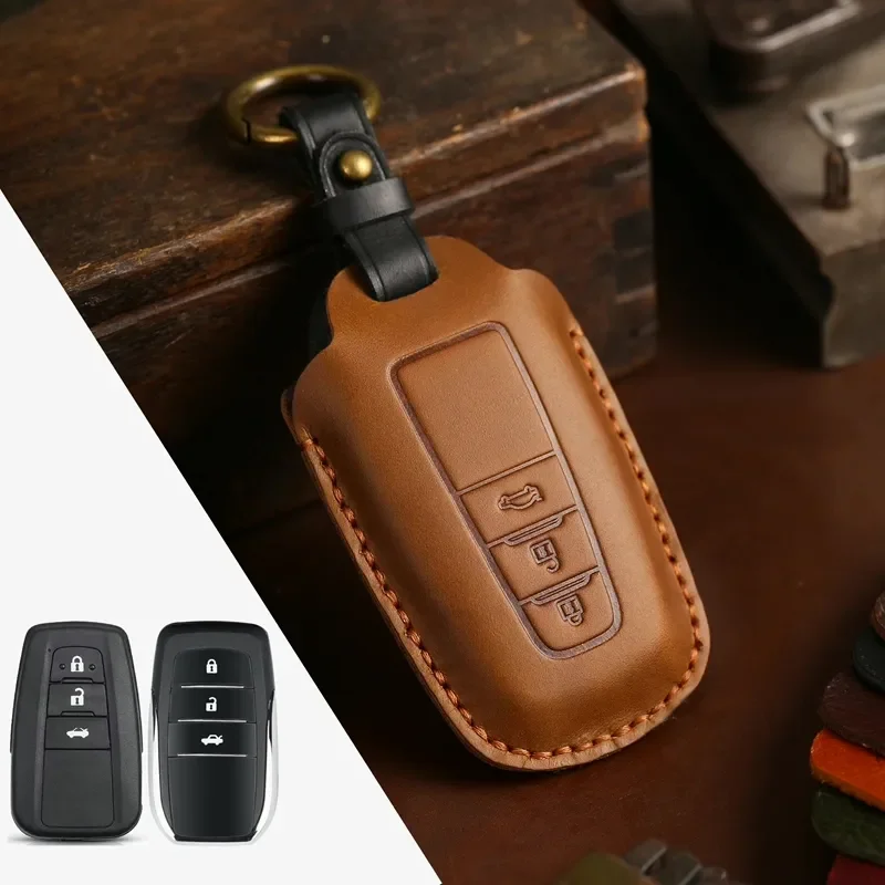 for Toyota Corolla RAV4 Levin Camry Highlander Key Case CH Dragon Buckle Car Key Cover view 5