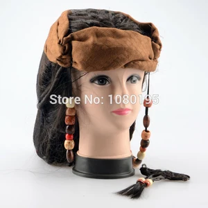 Kostüm Cadılar Bayramı, bir Adam, bir Korsan-Yetişkin Kaptan Jack Sparrow, bir Peruk, bir Şapka ve Karayip korsanları Aksesuarları Cosplay Jack sparrow kıyafetinin en iyi 10 satışı-no. 6