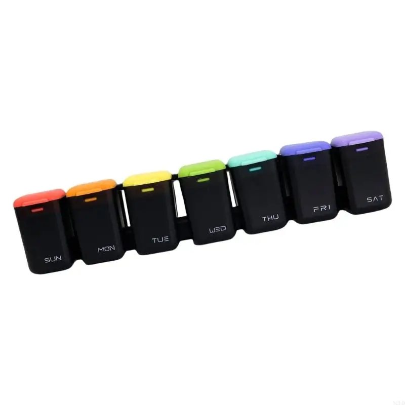 Dispenser Travel Friendly Organiser Attachment Spacious Storage Box For Daily Medication N2UD