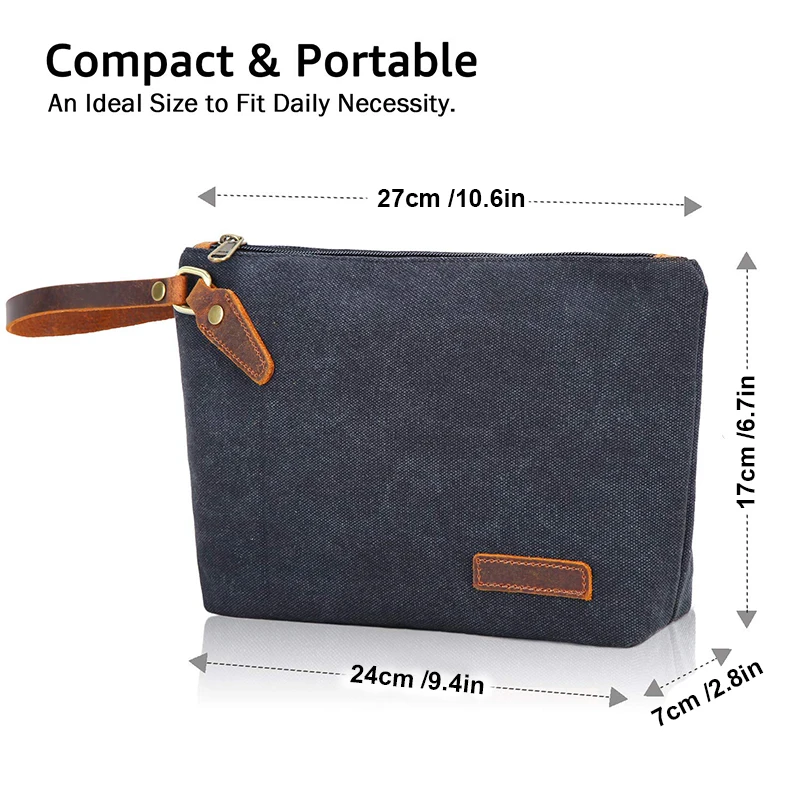 Portable Men Clutch bag Toiletry Kit Cosmetic Organizer Bag Canvas Travel Waterproof Wash Bag Female Makeup Box Women Makeup Bag