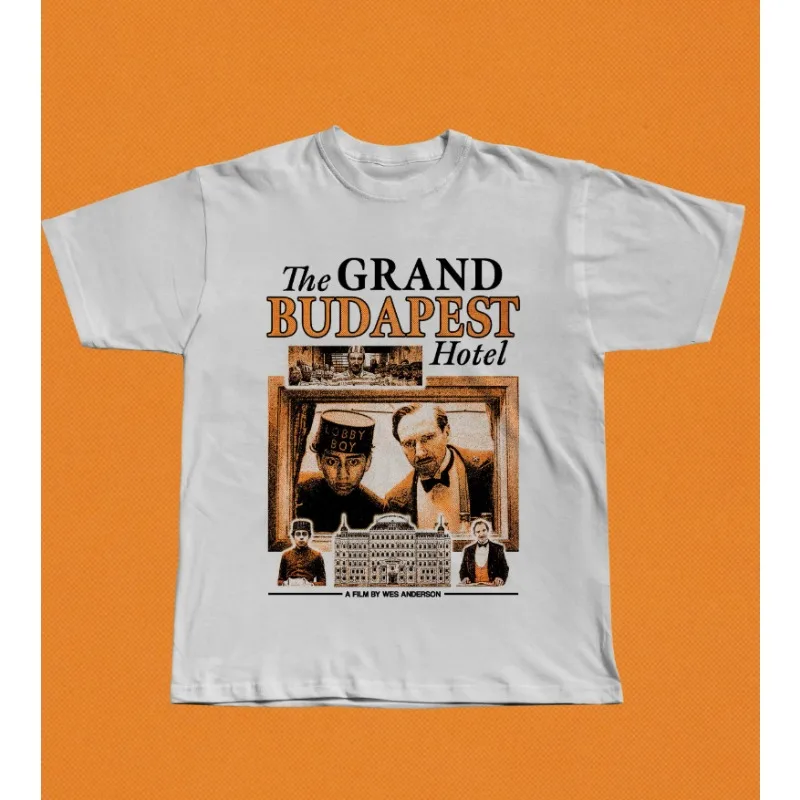 Budapest Grand Hotel Movie T-shirt, Wes Anderson Movie Themed T-shirt for Women, Summer New Unisex T-shirt