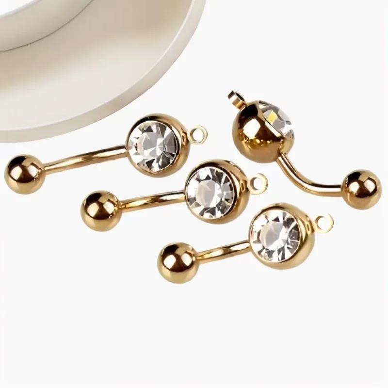 30 قطعة من الفولاذ المقاوم للصدأ 316L خيط داخلي خاتم السرة زر البطن الثقب مجوهرات للرجل والمرأة